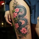 Seductive Danger: The Appeal of Snake Thigh Tattoos