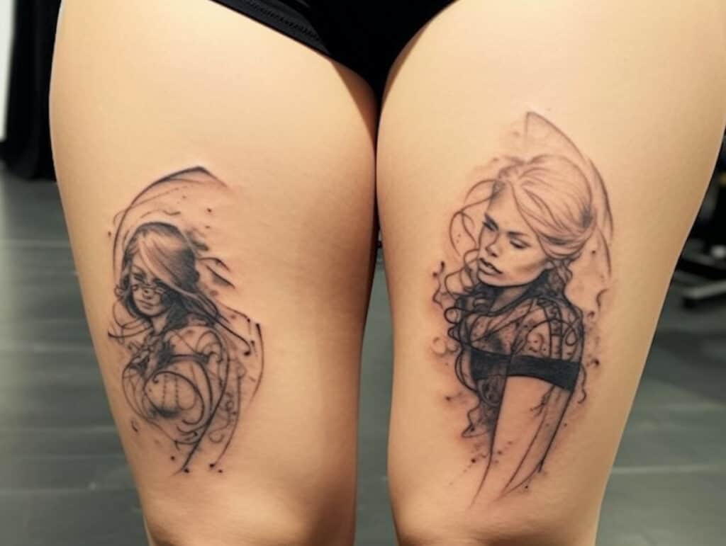 tattoo above knee