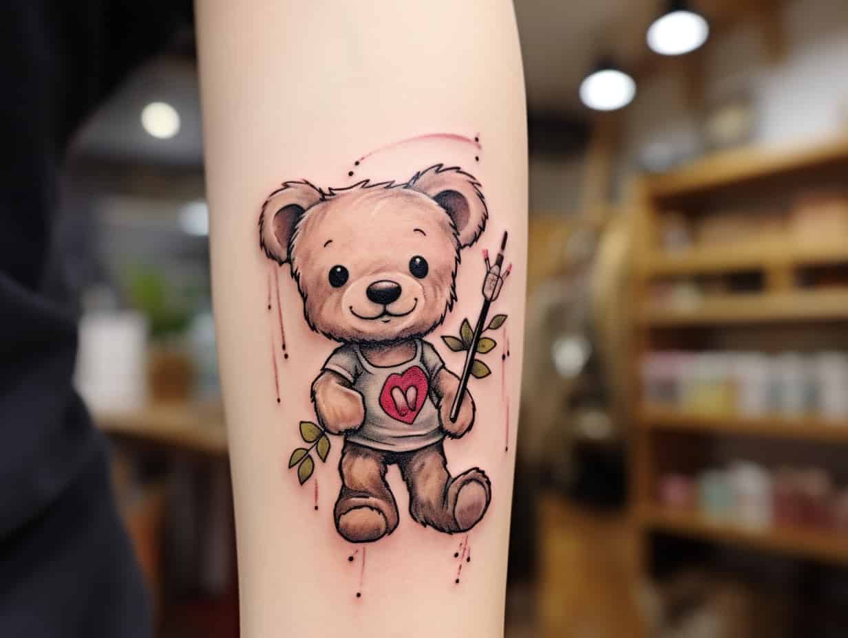 Bear Hugs Forever Enduring Love Behind Teddy Bear Tattoo Meaning + Designs
