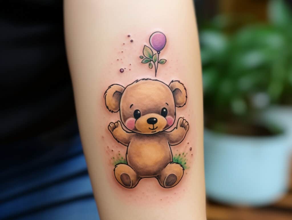 teddy bear tattoo meaning