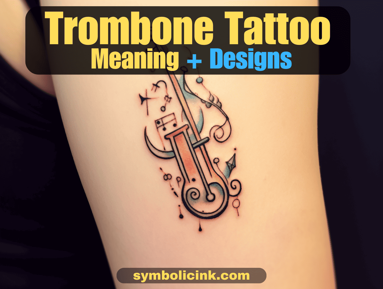 Trombone Tattoos Discovering Designs + Ideas