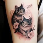 Whiskered Duos: Two Cats Tattoo Designs + Ideas