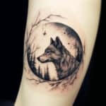 Wild Harmony: Designs and Meaning of Wolf and Moon Tattoos